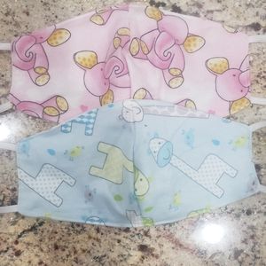 Baby boy or girl fabric face mask
